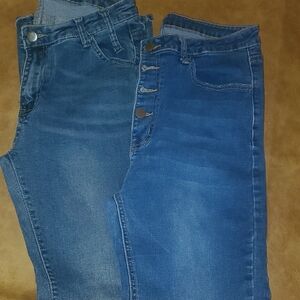 Women's Shein Blue Jeans Set Of 2